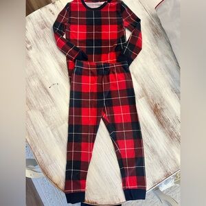 Soma Kids Red Plaid Pajama Set Size 10